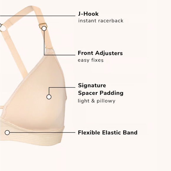 Lively Spacer bra toasted almond 38D wire free light thin breathable - Picture 3 of 16